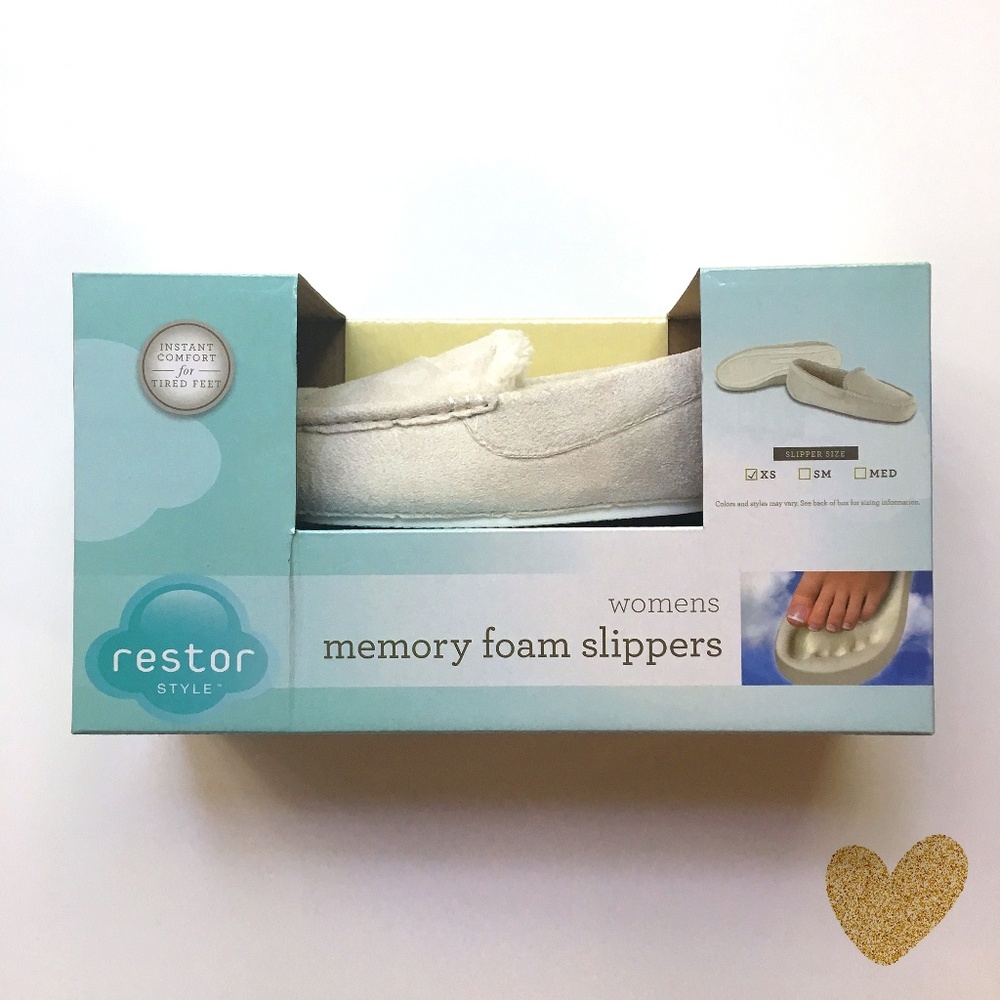 New Memory Foam Slippers for Women Slip-Ons XS